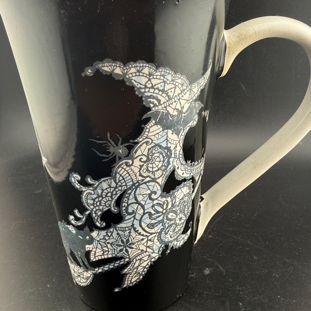 Coventry Lace Witch and Cat Latte/Tall Coffee Mug - Picture 4 of 5